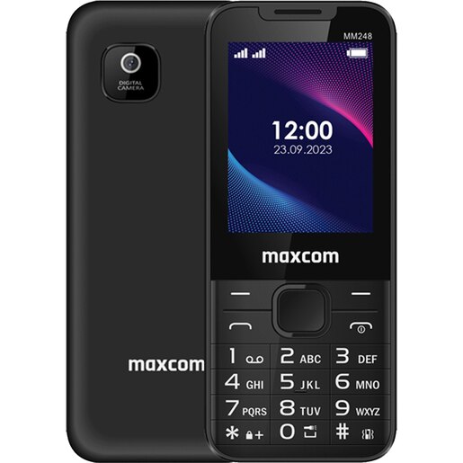 Telefon MAXCOM Classic MM248, 48MB RAM, 4G, Dual SIM, negru Telefon MAXCOM Classic MM248, 48MB RAM, 4G, Dual SIM, negru