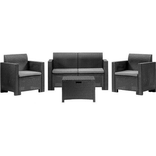 Set mobilier gradina BICA Nebraska 2, 4 piese, antracit Set mobilier gradina BICA Nebraska 2, 4 piese, antracit