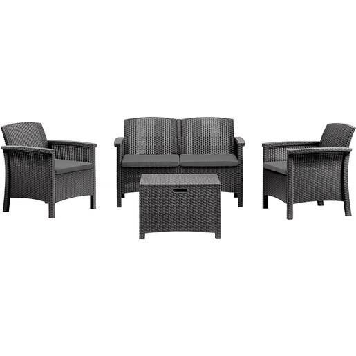 Set mobilier gradina BICA Venezia 2, 4 piese, antracit Set mobilier gradina BICA Venezia 2, 4 piese, antracit