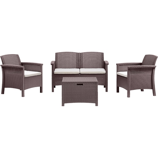 Set mobilier gradina BICA Venezia 2, 4 piese, maro Set mobilier gradina BICA Venezia 2, 4 piese, maro