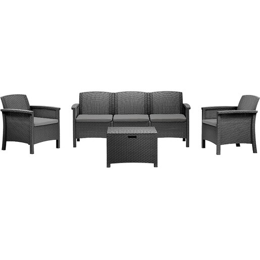 Set mobilier gradina BICA Venezia 3, 4 piese, antracit Set mobilier gradina BICA Venezia 3, 4 piese, antracit