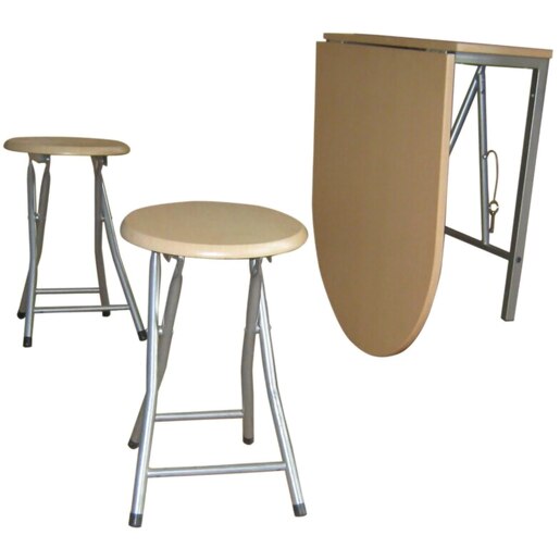 Set masa si scaune bucatarie Napoli, 3 piese, gri Set masa si scaune bucatarie Napoli, 3 piese, gri
