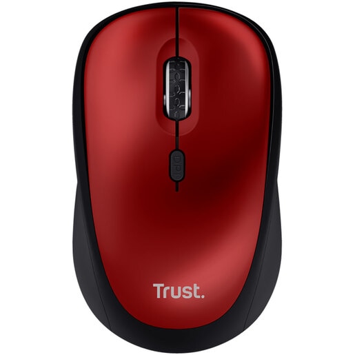 Mouse Wireless TRUST Yvi+ 24550, 1600 dpi, rosu-negru Mouse Wireless TRUST Yvi+ 24550, 1600 dpi, rosu-negru