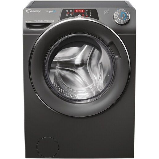 Masina de spalat rufe frontala slim CANDY RO41276DWMCRT-S, Steam, 7 kg, 1200rpm, Clasa A, Wi-Fi, antracit Masina de spalat rufe frontala slim CANDY RO41276DWMCRT-S, Steam, 7 kg, 1200rpm, Clasa A, Wi-Fi, antracit