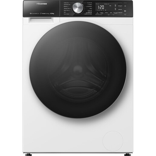 Masina de spalat rufe frontala cu uscator HISENSE WD5S1245BW, Steam, 12/8 kg, 1400rpm, Clasa A/D, Wi-Fi, alb Masina de spalat rufe frontala cu uscator HISENSE WD5S1245BW, Steam, 12/8 kg, 1400rpm, Clasa A/D, Wi-Fi, alb