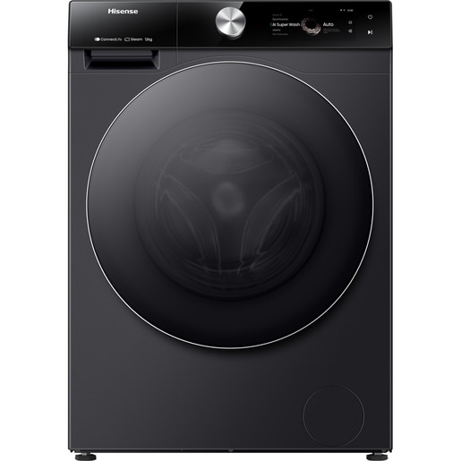 Masina de spalat rufe frontala HISENSE WF7S1247BB, Steam, 12 kg, 1400rpm, Clasa A, Wi-Fi, negru Masina de spalat rufe frontala HISENSE WF7S1247BB, Steam, 12 kg, 1400rpm, Clasa A, Wi-Fi, negru