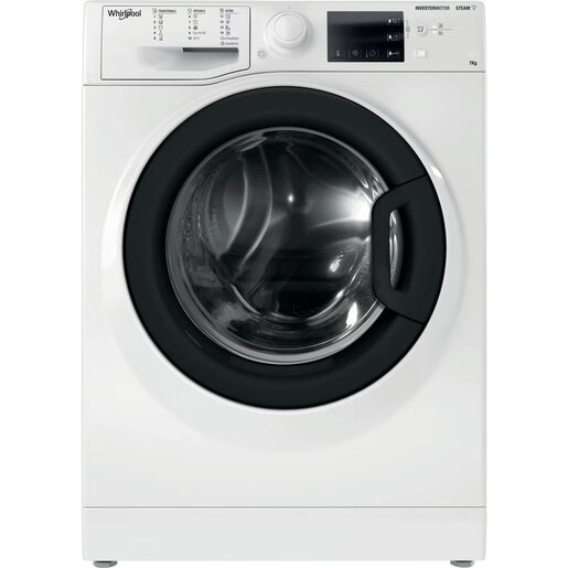 Masina de spalat rufe frontala WHIRLPOOL WRSB 7259 WB EU, 7 kg, 1200rpm, Clasa B, alb Masina de spalat rufe frontala WHIRLPOOL WRSB 7259 WB EU, 7 kg, 1200rpm, Clasa B, alb