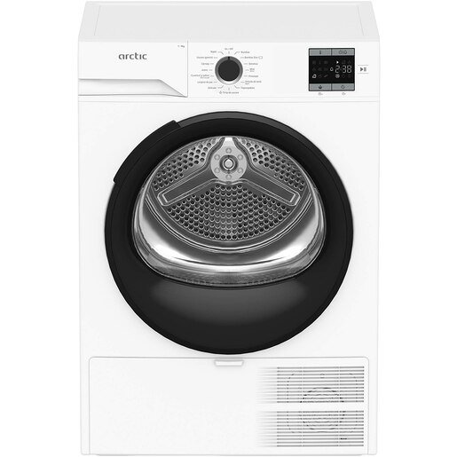 Uscator de rufe ARCTIC A2T19239W, Pompa de caldura, 9 kg, 15 programe, Clasa D, alb Uscator de rufe ARCTIC A2T19239W, Pompa de caldura, 9 kg, 15 programe, Clasa D, alb
