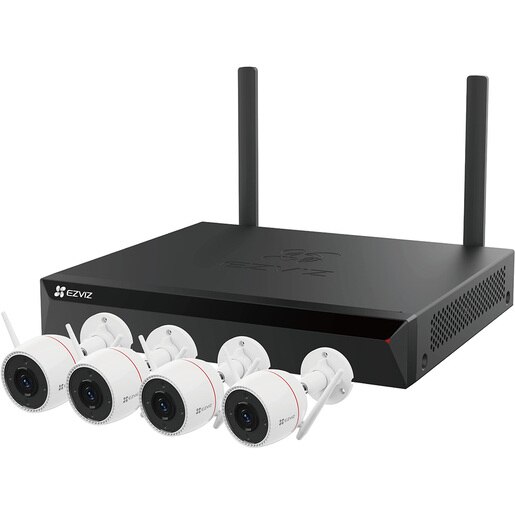 Kit de supraveghere video EZVIZ H3C, 2K, 4 camere, Wi-Fi, 8 canale, Color Night Vision, alb Kit de supraveghere video EZVIZ H3C, 2K, 4 camere, Wi-Fi, 8 canale, Color Night Vision, alb