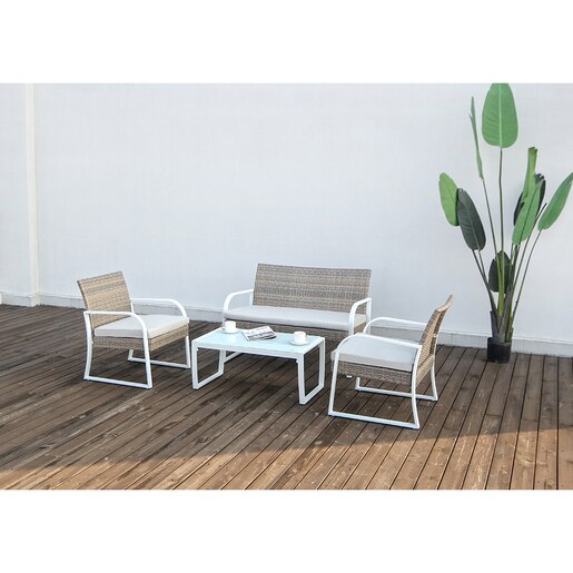 Set mobilier gradina MYRIA Fortsmith, 4 piese, maro Set mobilier gradina MYRIA Fortsmith, 4 piese, maro