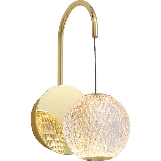 Aplica de perete MYRIA Diamond MY10334, LED, 6W, 11x18x16 cm, auriu Aplica de perete MYRIA Diamond MY10334, LED, 6W, 11x18x16 cm, auriu