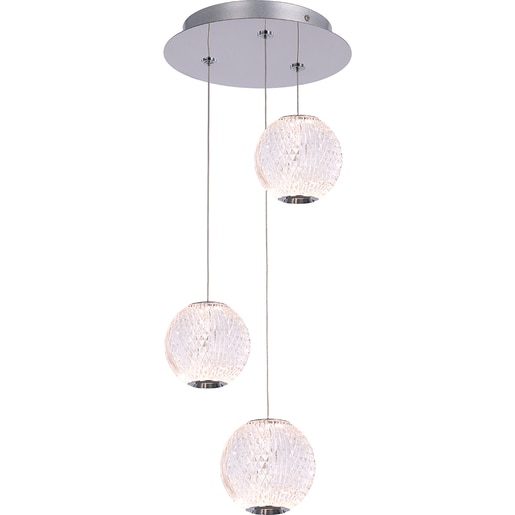 Lustra suspendata MYRIA Diamond MY10336, LED, 16W, 27x27x150 cm, crom Lustra suspendata MYRIA Diamond MY10336, LED, 16W, 27x27x150 cm, crom