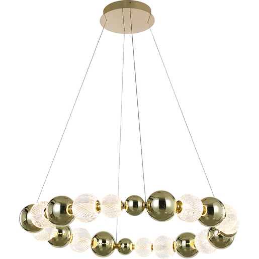 Lustra LED MYRIA Diamond MY10342, 48W, 4204.2lm, 4000K, IP20, auriu Lustra LED MYRIA Diamond MY10342, 48W, 4204.2lm, 4000K, IP20, auriu