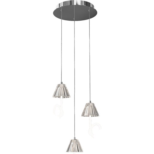 Lustra suspendata MYRIA Aria LED, 17W, 4000K, IP20, crom Lustra suspendata MYRIA Aria LED, 17W, 4000K, IP20, crom