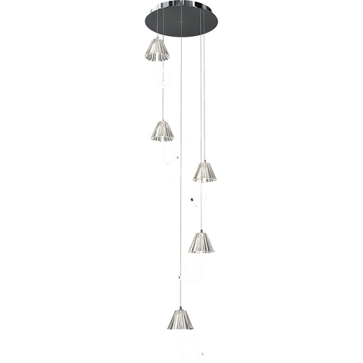 Lustra suspendata MYRIA Aria LED, 28W, 4000K, IP20, crom Lustra suspendata MYRIA Aria LED, 28W, 4000K, IP20, crom