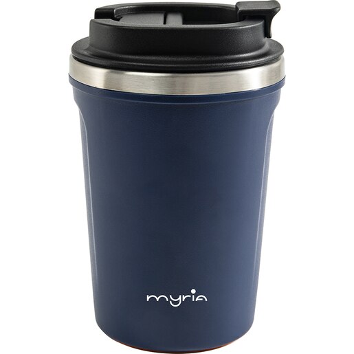 Cana calatorie MYRIA MY4487BL, 0.38l, inox 304, albastru Cana calatorie MYRIA MY4487BL, 0.38l, inox 304, albastru