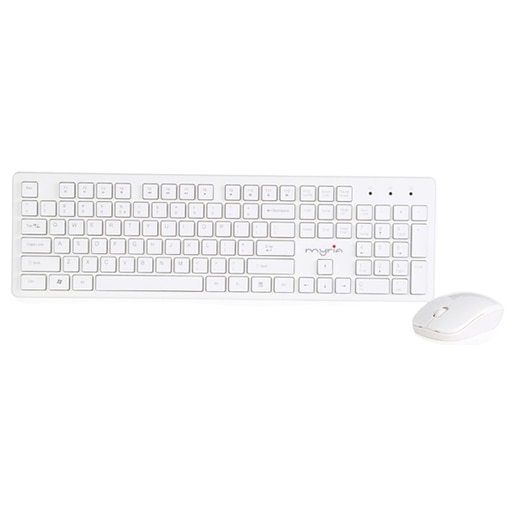 Kit tastatura si mouse Wireless MYRIA MY8520, USB, Layout INT, alb Kit tastatura si mouse Wireless MYRIA MY8520, USB, Layout INT, alb