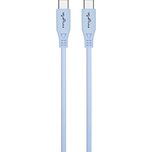 Cablu date MYRIA MY9109BL, USB-C - USB-C, 1m, albastru Cablu date MYRIA MY9109BL, USB-C - USB-C, 1m, albastru