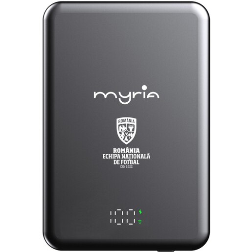 Baterie externa MYRIA MY9210FRF, 5000 mAh, 1x USB-C, gri Baterie externa MYRIA MY9210FRF, 5000 mAh, 1x USB-C, gri