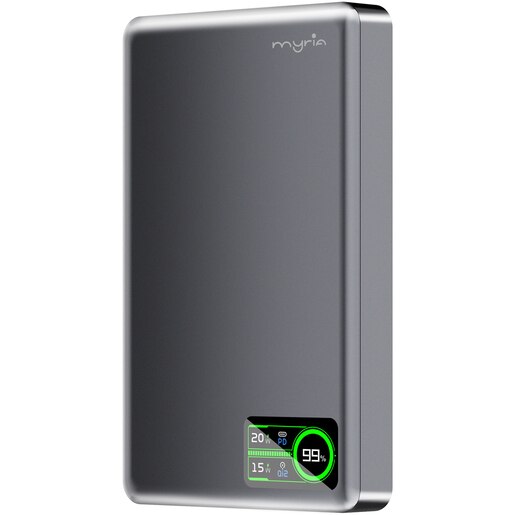 Baterie externa MYRIA MY9220GY, 10000 mAh, USB-C, magnetic, gri Baterie externa MYRIA MY9220GY, 10000 mAh, USB-C, magnetic, gri