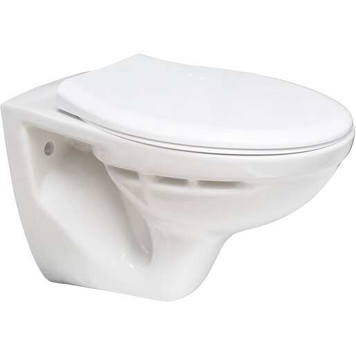 Vas WC suspendat cu capac Sinemo, 54 x 40 x 40 cm, ceramic, alb Vas WC suspendat cu capac Sinemo, 54 x 40 x 40 cm, ceramic, alb