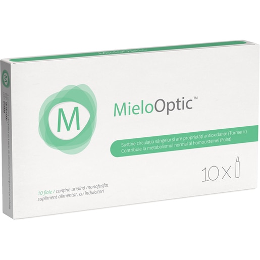 Supliment Mielooptic, 10 fiole x 10 ml, NATURPHARMA Supliment Mielooptic, 10 fiole x 10 ml, NATURPHARMA