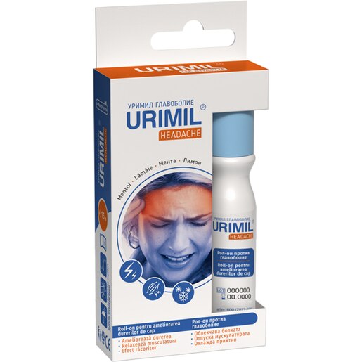 Urimil Headache Roll-on, 15 ml, NATURPHARMA Urimil Headache Roll-on, 15 ml, NATURPHARMA
