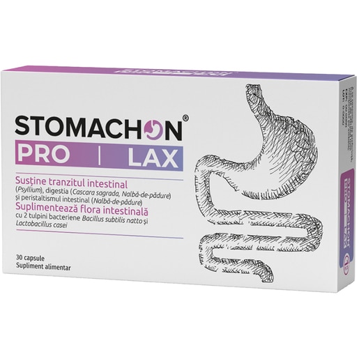 Supliment Stomachon Pro Lax, 30 capsule, NATURPHARMA Supliment Stomachon Pro Lax, 30 capsule, NATURPHARMA