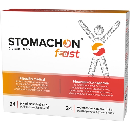 Supliment Stomachon Fast, 24 plicuri, NATURPHARMA Supliment Stomachon Fast, 24 plicuri, NATURPHARMA