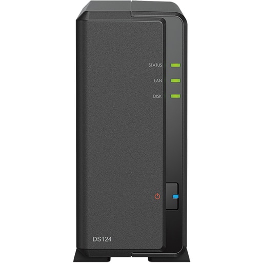 Network Attached Storage SYNOLOGY DS124, Realtek RTD1619B, 1.7GHz, 1GB, 1-Bays, negru Network Attached Storage SYNOLOGY DS124, Realtek RTD1619B, 1.7GHz, 1GB, 1-Bays, negru