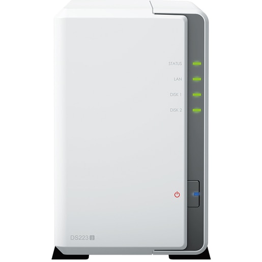 Network Attached Storage SYNOLOGY DS223J, Realtek RTD1619B, 1.7GHz, 1GB, 2-Bays, alb Network Attached Storage SYNOLOGY DS223J, Realtek RTD1619B, 1.7GHz, 1GB, 2-Bays, alb