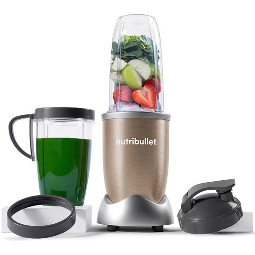 Blender NUTRIBULLET Pro NB907CP, 0.9l, 1 treapta viteza, 900W, bronz Blender NUTRIBULLET Pro NB907CP, 0.9l, 1 treapta viteza, 900W, bronz