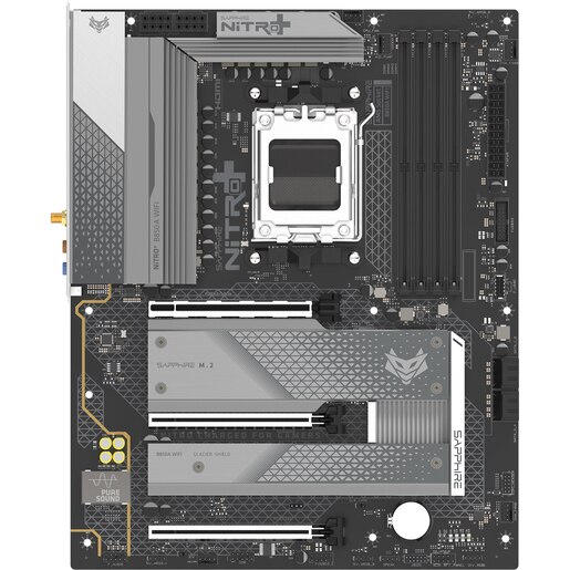 Placa de baza SAPPHIRE NITRO+ B850A WIFI 7, Socket AM5, ATX, Wi-Fi Placa de baza SAPPHIRE NITRO+ B850A WIFI 7, Socket AM5, ATX, Wi-Fi