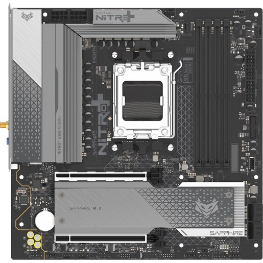Placa de baza SAPPHIRE NITRO+ B850M WIFI, Socket AM5, mATX, Wi-Fi Placa de baza SAPPHIRE NITRO+ B850M WIFI, Socket AM5, mATX, Wi-Fi