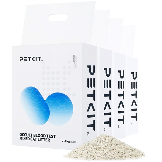 Asternut mixt pentru pisici PETKIT Test de sange ocult, 4 x 2.4 kg Asternut mixt pentru pisici PETKIT Test de sange ocult, 4 x 2.4 kg