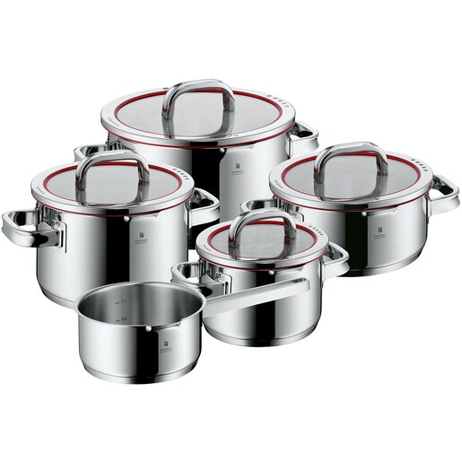 Set vase WMF Function 760556380, 5 piese, 16-24cm, 1.4-5.7l, inox, argintiu Set vase WMF Function 760556380, 5 piese, 16-24cm, 1.4-5.7l, inox, argintiu
