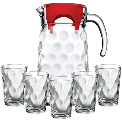 Set pahare apa PASABAHCE Space, carafa, 7 piese, 280 ml, sticla Set pahare apa PASABAHCE Space, carafa, 7 piese, 280 ml, sticla
