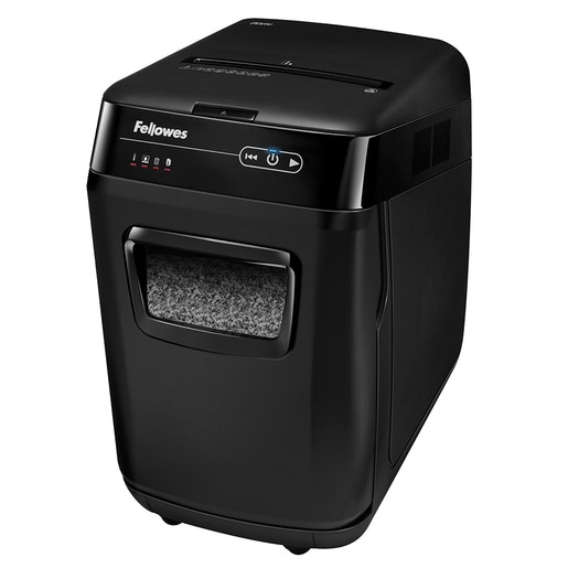 Distrugator documente automat FELLOWES 200M, 200 coli, 32l, Micro-Cut, negru Distrugator documente automat FELLOWES 200M, 200 coli, 32l, Micro-Cut, negru