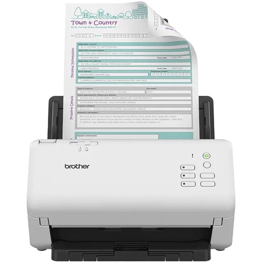 Scaner BROTHER ADS-4300N, A4, USB, Retea, alb Scaner BROTHER ADS-4300N, A4, USB, Retea, alb