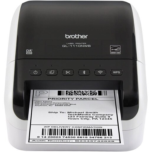 Imprimanta profesionala de etichete BROTHER QL-1110NWBc, USB, Retea, Bluetooth, Wi-Fi Imprimanta profesionala de etichete BROTHER QL-1110NWBc, USB, Retea, Bluetooth, Wi-Fi