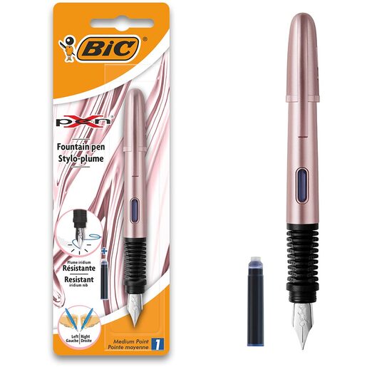 Stilou clasic BIC Xpen Chrome, 0.3 mm, roz Stilou clasic BIC Xpen Chrome, 0.3 mm, roz