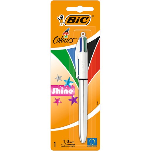 Pix cu mecanism BIC Color Shine, 1.0 mm, diverse culori Pix cu mecanism BIC Color Shine, 1.0 mm, diverse culori