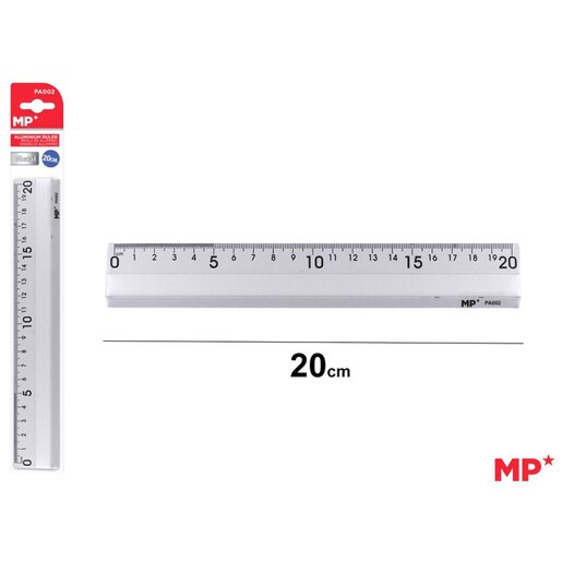 Rigla MP MR915491, 20 cm, transparent Rigla MP MR915491, 20 cm, transparent