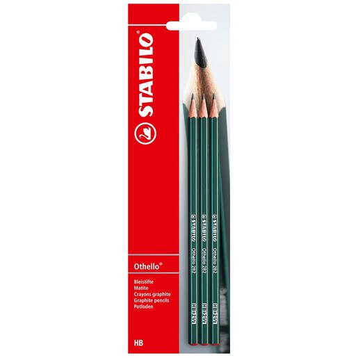 Creion grafit HB STABILO Othello 282, 3 bucati, verde Creion grafit HB STABILO Othello 282, 3 bucati, verde