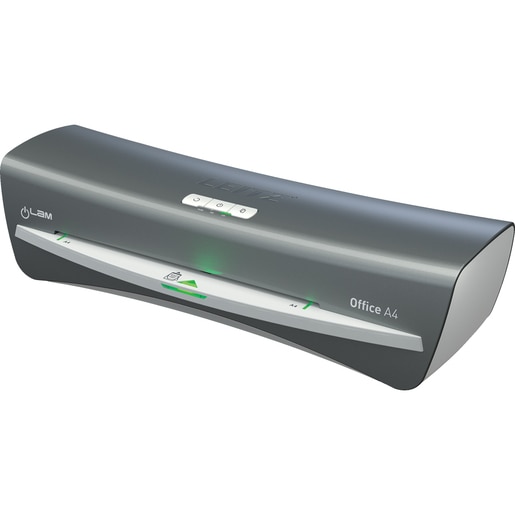 Laminator LEITZ iLAM Office, A4, kit folii laminare inclus, gri Laminator LEITZ iLAM Office, A4, kit folii laminare inclus, gri