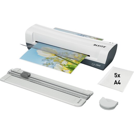 Set laminator LEITZ CRAFT iLAM Home, A4, Alb Set laminator LEITZ CRAFT iLAM Home, A4, Alb