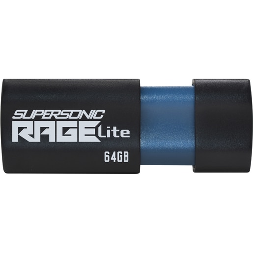Memorie USB PATRIOT Supersonic Rage Lite, 64GB, USB 3.2 Gen 1, negru Memorie USB PATRIOT Supersonic Rage Lite, 64GB, USB 3.2 Gen 1, negru