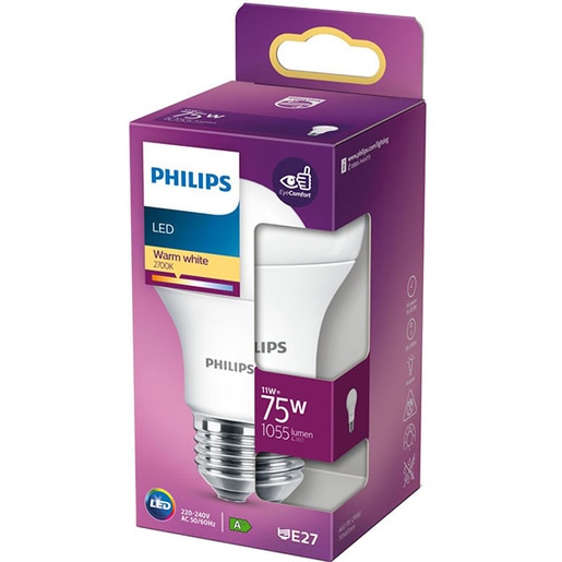 Bec LED PHILIPS 8718699769703, E27, 11W, 1055lm, lumina calda Bec LED PHILIPS 8718699769703, E27, 11W, 1055lm, lumina calda