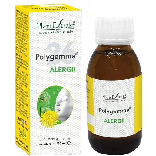 Polygemma 26 Alergii, 120 ml, PLANTEXTRAKT Polygemma 26 Alergii, 120 ml, PLANTEXTRAKT