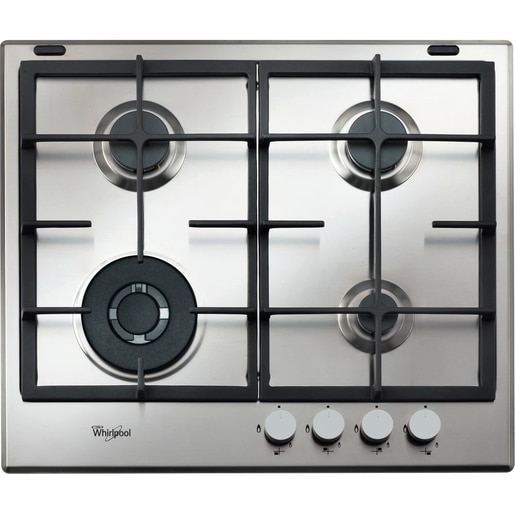 Plita incorporabila WHIRLPOOL GMA 6422/IX, Gaz, 4 arzatoare, Wok, inox Plita incorporabila WHIRLPOOL GMA 6422/IX, Gaz, 4 arzatoare, Wok, inox